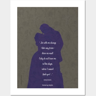 Heathcliff_Wuthering Heights_Emily Brontë Quote. Posters and Art